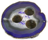 Semi Precious Stone Decoration, Candle Holder Shape, Stone Ornament <Esb01619>